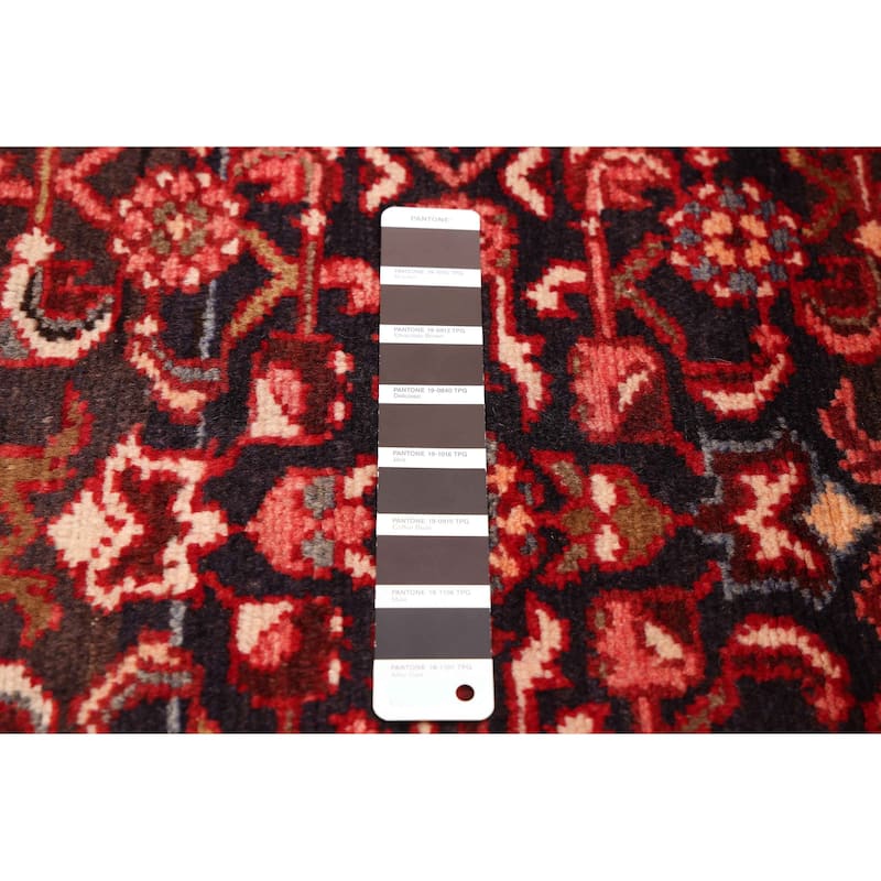 ECARPETGALLERY Hand-knotted Andelz Black, Red Wool Rug - 3'9 x 10'5