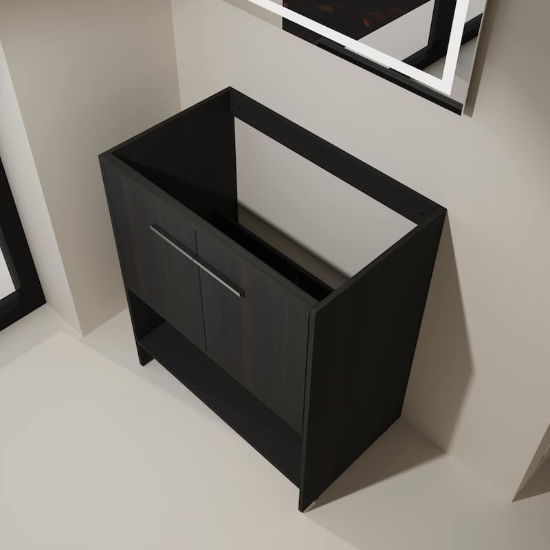 30" Bathroom Vanity, 2 doors, Freestanding Bathroom Cabinet Vanity, Plywood (Excluding Sink)