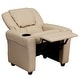 preview thumbnail 15 of 189, Contemporary Kids Recliner with Cup Holder and Headrest - 24"W x 21.5" - 36.5"D x 27"H