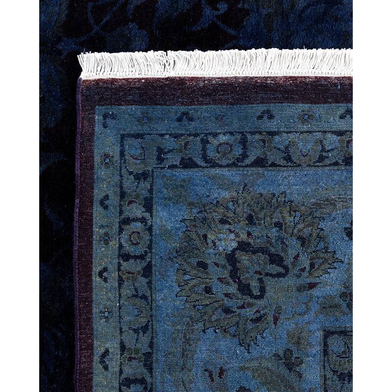 Fine Vibrance One-of-a-Kind Hand-Knotted Area Rug - Gray, 8' 3" x 10' 2" - 8' 3" x 10' 2"