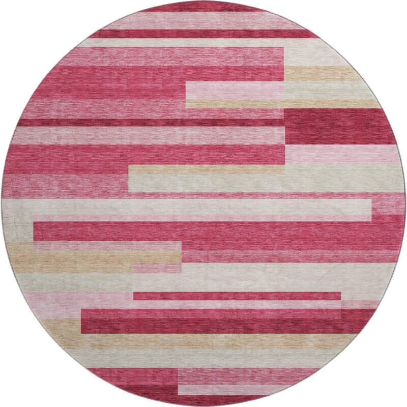 Premium Washable Super Soft Stripes Stacked Mayfield Rug