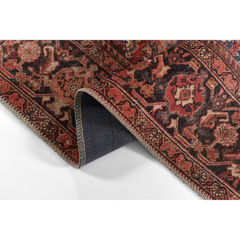 Momeni Afshar Traditional Medallion Polyester Area Rug