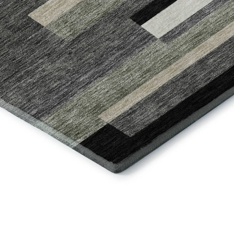 Premium Washable Super Soft Stripes Stacked Mayfield Rug