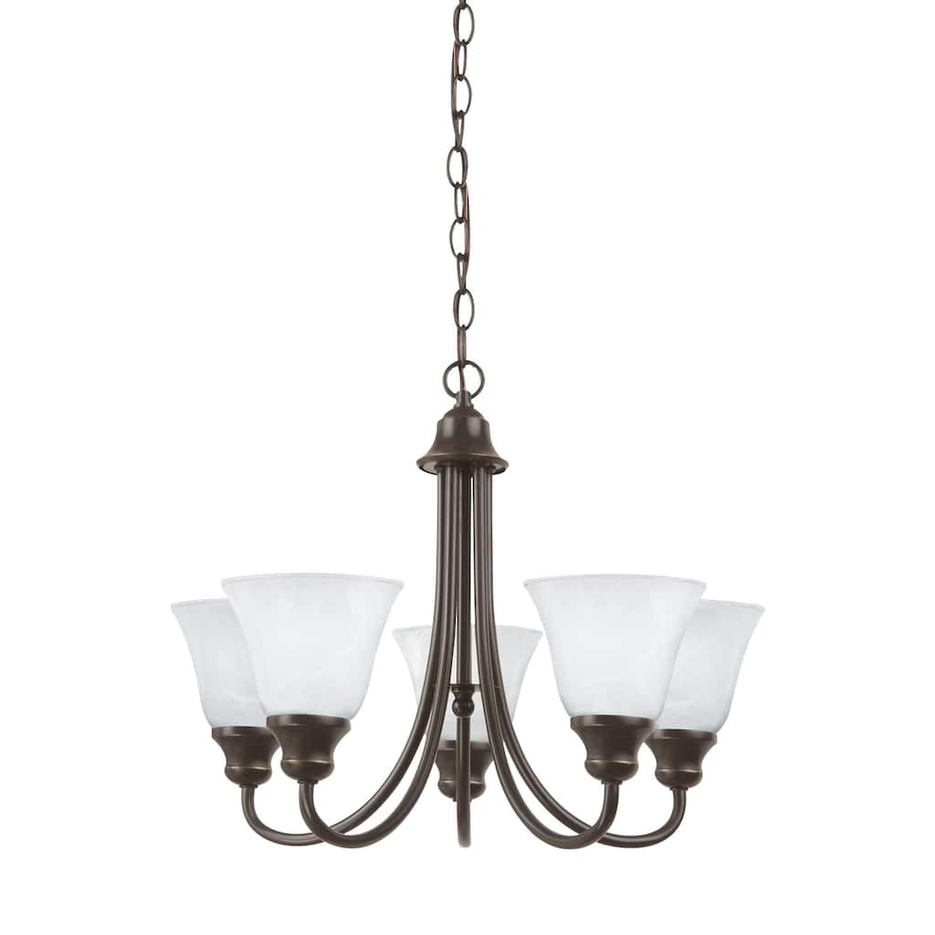Sea Gull Windgate 5-light Alabaster Glass Chandelier