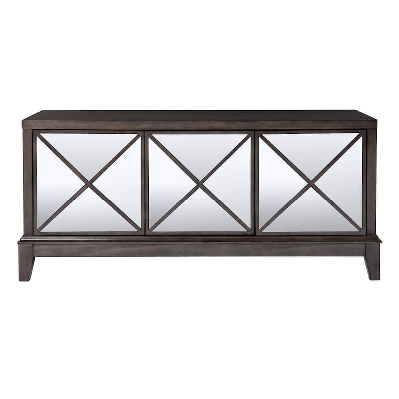 Mirrored Media Cabinet,Wooden TV Stand