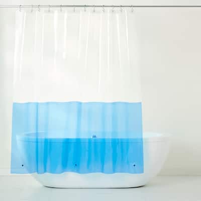 TOWN & COUNTRY PLAY Ciara Mod Colorblock PEVA Shower Curtain Liner