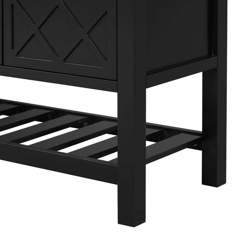 Elegant entrance table with polygonal door design