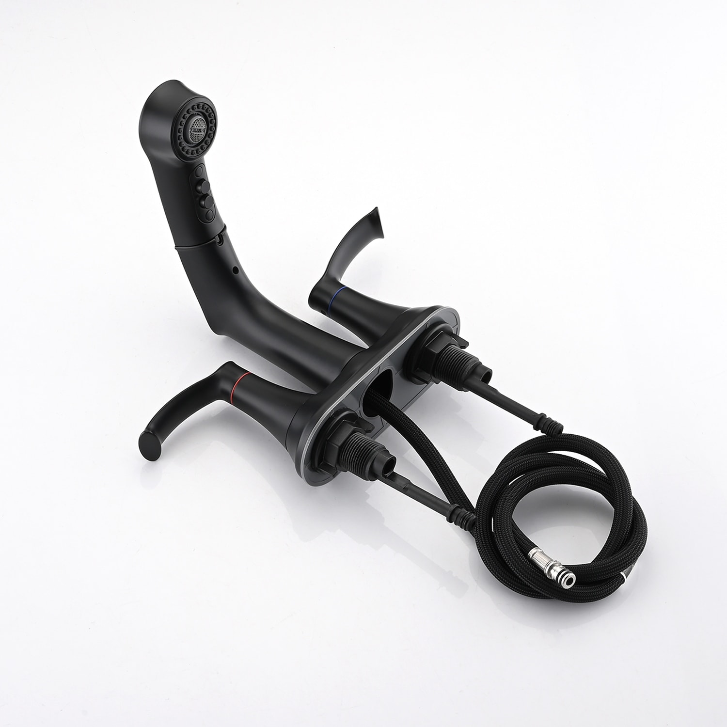 PROOX 4 in. Centerset Bathroom Sink faucet with Pull Out Sprayer