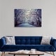 preview thumbnail 10 of 28, Great Big Canvas "Cherry blossoms in Central Park's in New York City." Muted Blue Black Wrapped Canvas Print Wall Artwork