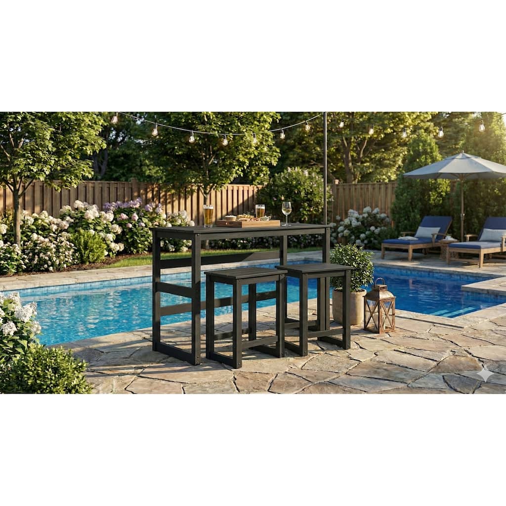 HDPE Cottage Bar Set (3pc) - N/A