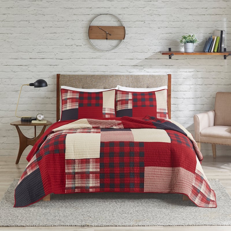 Woolrich Sunset Cotton Printed Pieced Quilt Mini Set - Full - Queen