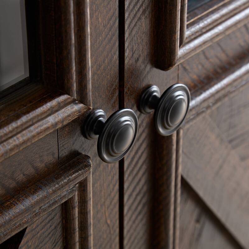 Wooden Sideboard Buffet Cabinet, Kitchen Storage Cabinet with Doors & Adjustable Shelves, Wooden TV Stand Barn Design