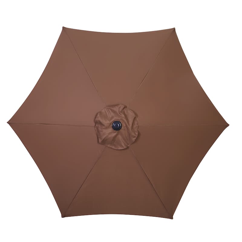 Ainfox 7.5ft Patio Umbrella Outdoor Umbrella Tilt Multi-color Without Base