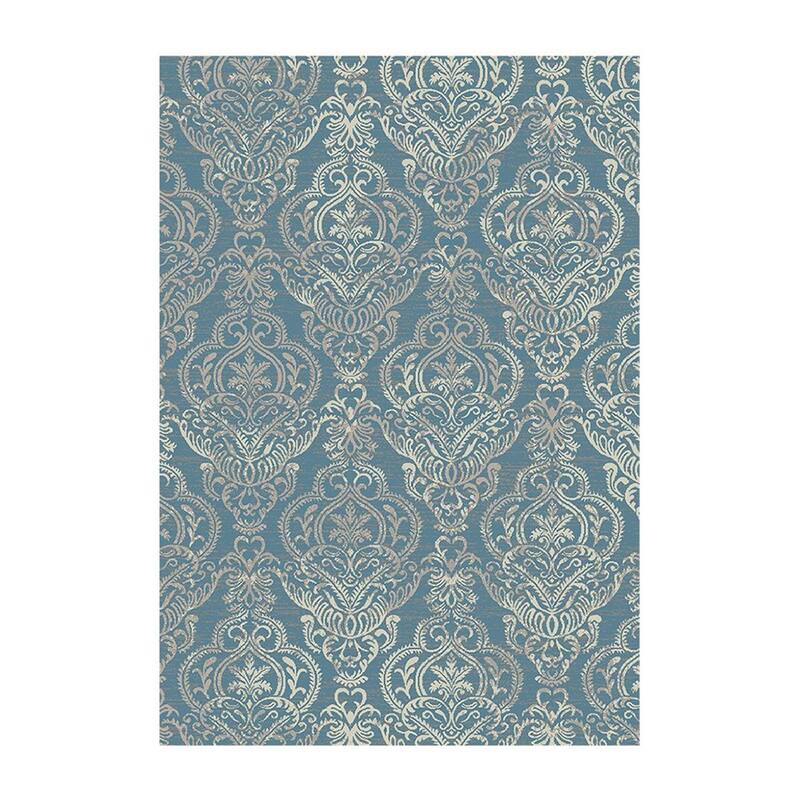 Guxo Distressed Stain Resistant Area Rug By HomeRoots - 5' x 8' - Blue