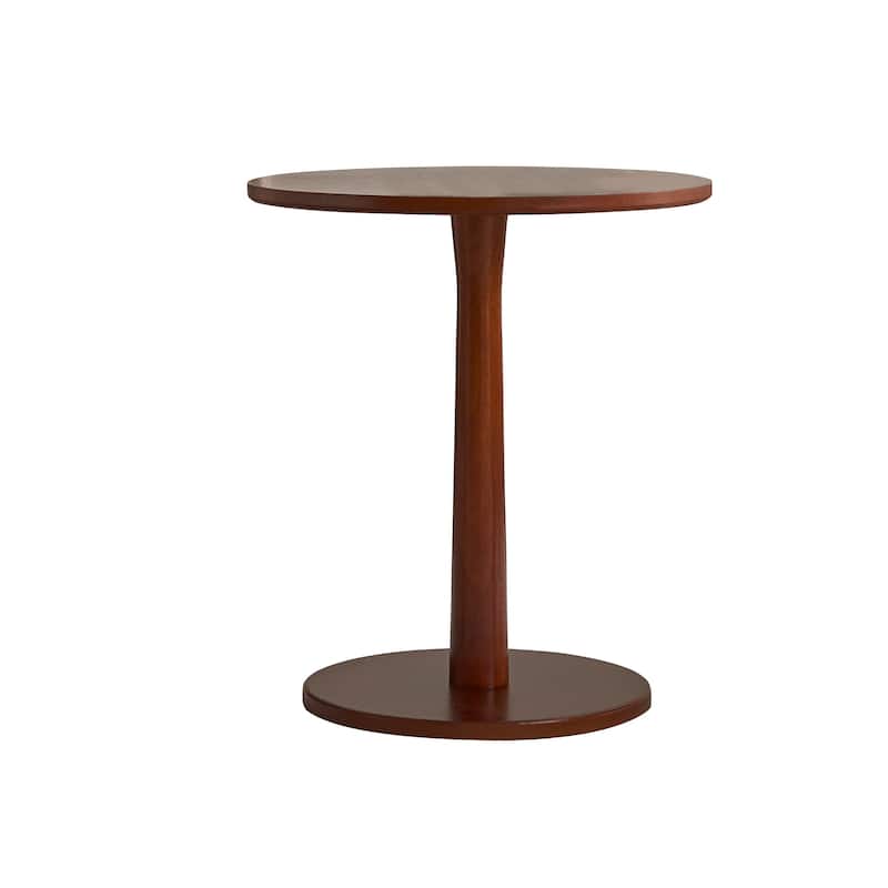 18.7" Side Chairs with Round Wood Table (Set of 2)