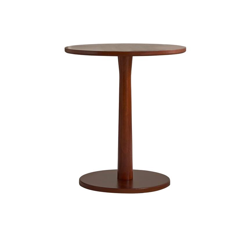 Modern 18.7" Side Chairs with Durable Hardwood Frame and Round Wood Table (Set of 2)