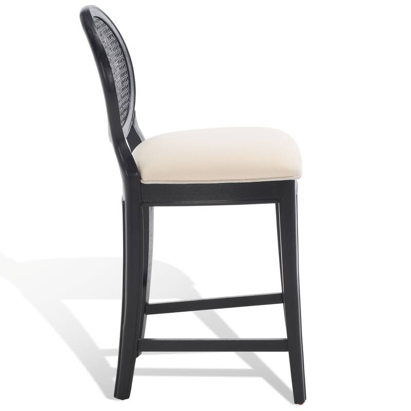 SAFAVIEH Couture Lyuda Rattan Counter Stool (Set of 2) - 19Wx23Dx40H