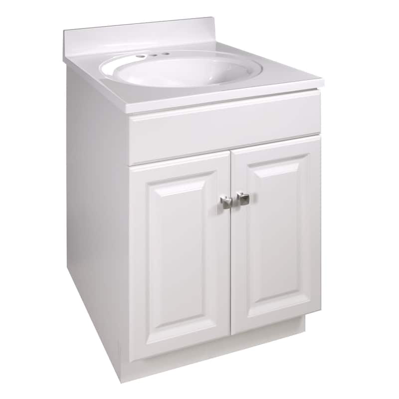 Design House 586453 Wyndham 25" Free Standing Single Basin Vanity Set - White - Painted