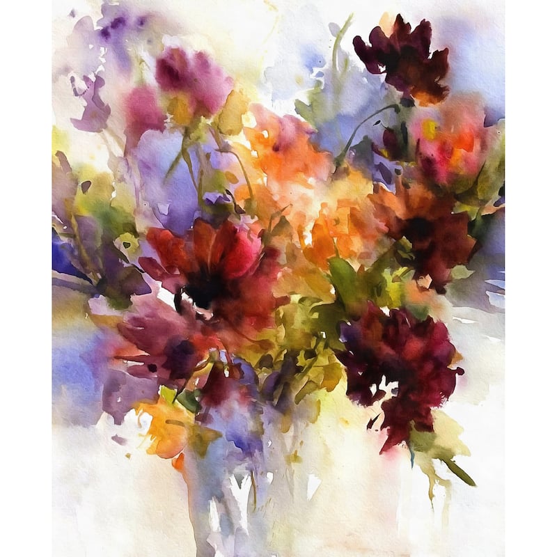 Fine Art Studio LLC Watercolor Arrangement I by R. Bolokofsky