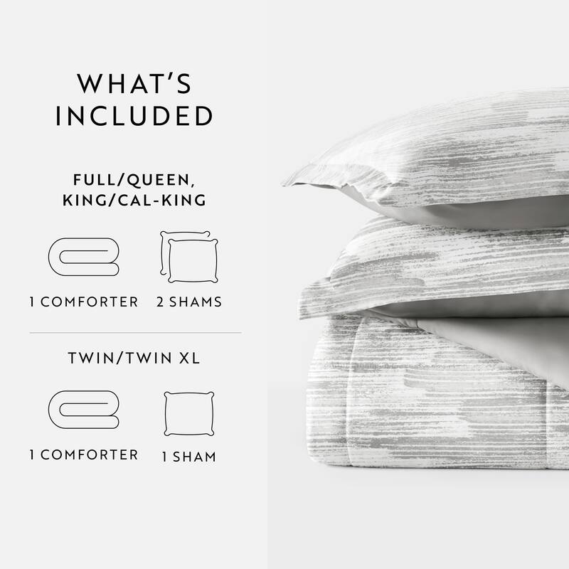 Becky Cameron Textured Stripe Reversible Comforter Set