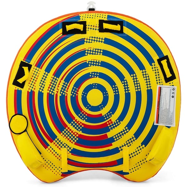 slide 1 of 1, Costway Towable Tube for Boating 1 or 2 Person Inflatable Boat Tube - See Details as pic shows - See Details