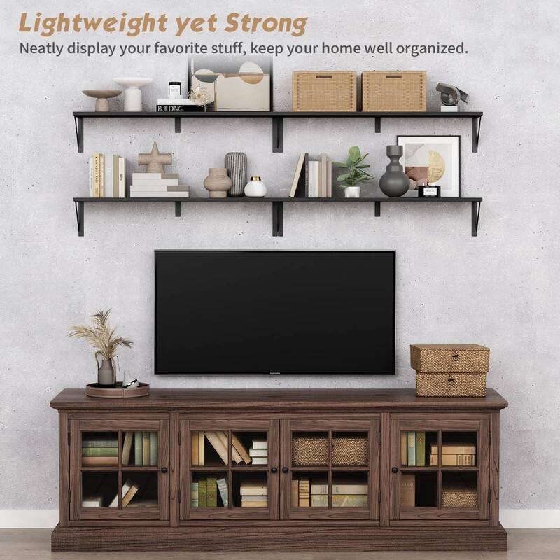 Floating Book Shelves for Wall - 36"D x 8"W x 6.3"H