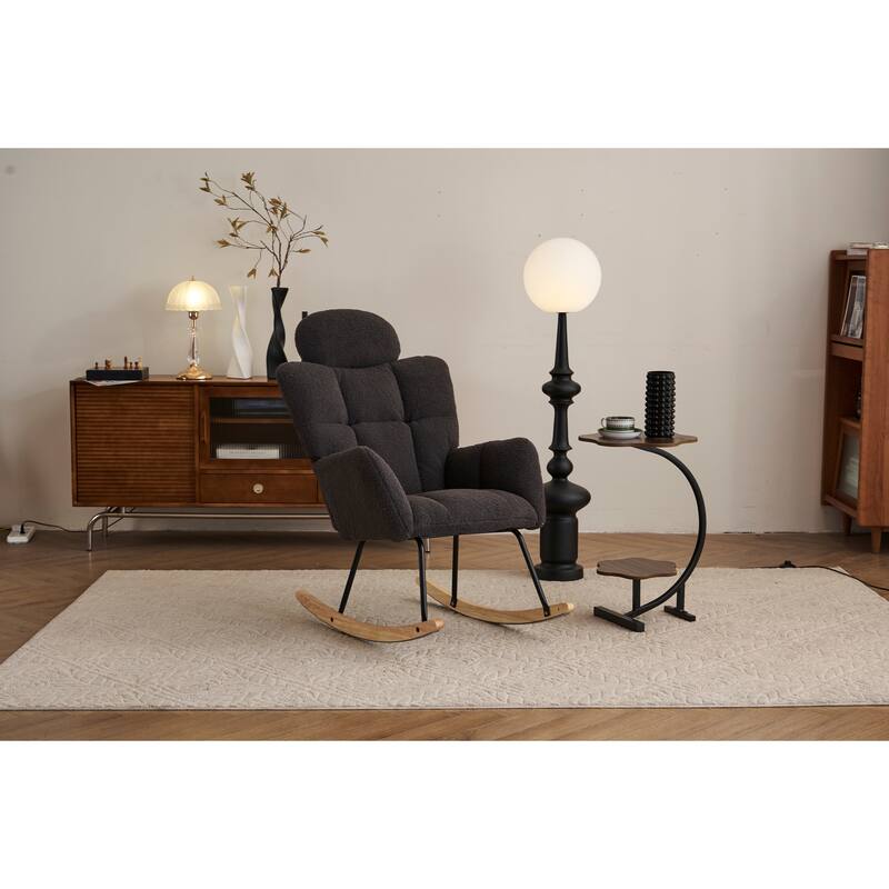 Teddy Nursery Rocker Chair with Headrest