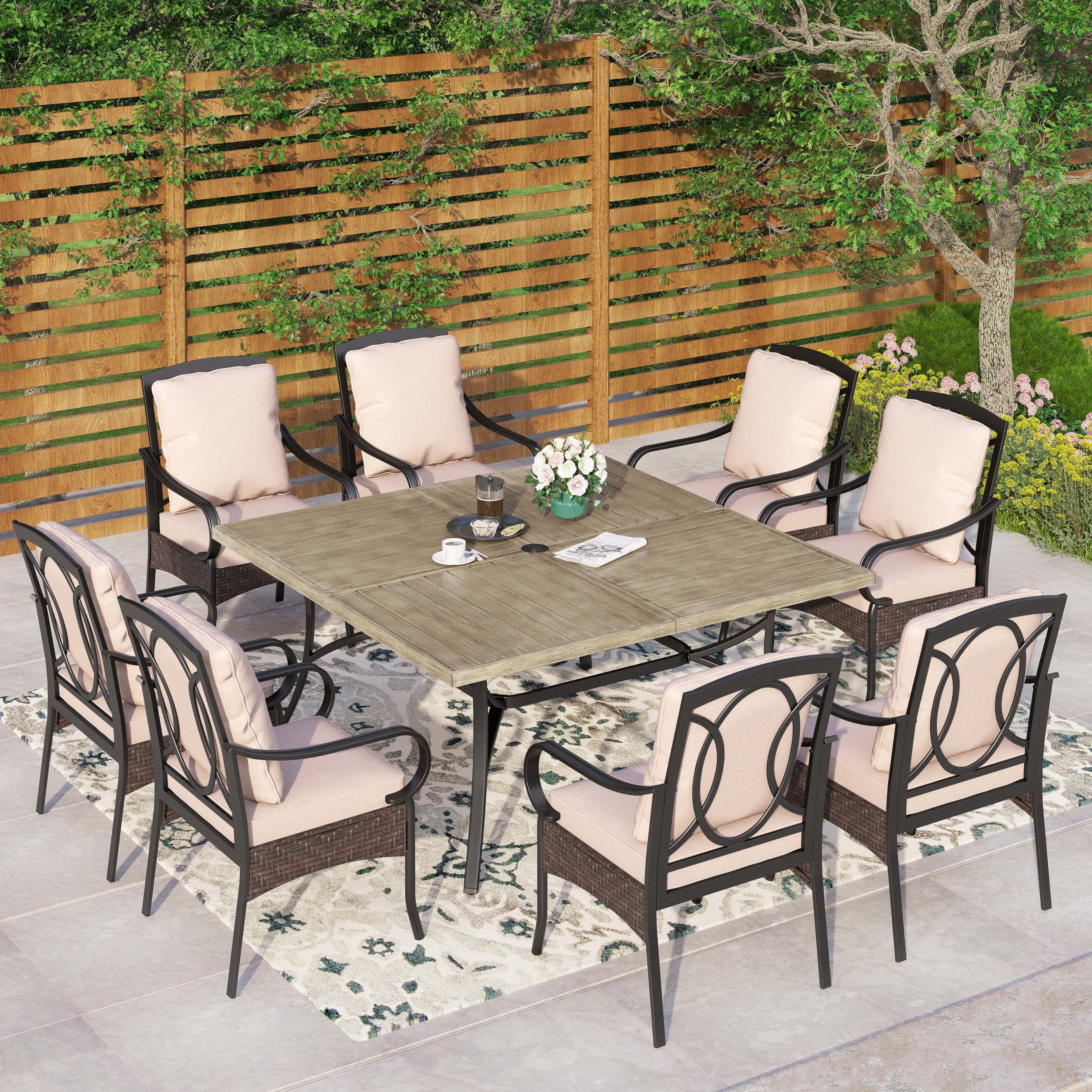 Metal Rattan Outdoor Dining Sets Bed Bath Beyond