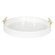 preview thumbnail 58 of 89, Kate and Laurel Lipton Round Decorative Tray with Metal Handles