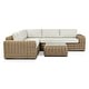 preview thumbnail 4 of 26, Poly & Bark Puglia Outdoor/Patio Corner Sectional Set with Coffee Table