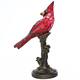 River of Goods Red Stained Glass 13-inch Cardinal Accent Lamp - 8"L x 4.5"W x 13.5"H