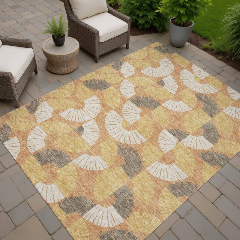 Machine Washable Indoor/ Outdoor Modern Jay Chantille Rug