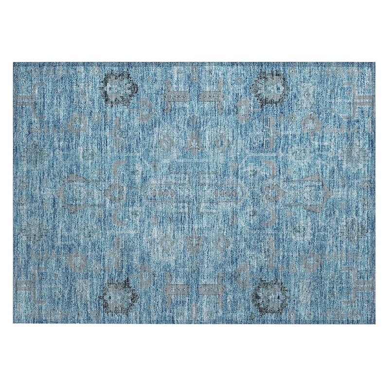 Machine Washable Indoor/ Outdoor Chantille Boho Rug