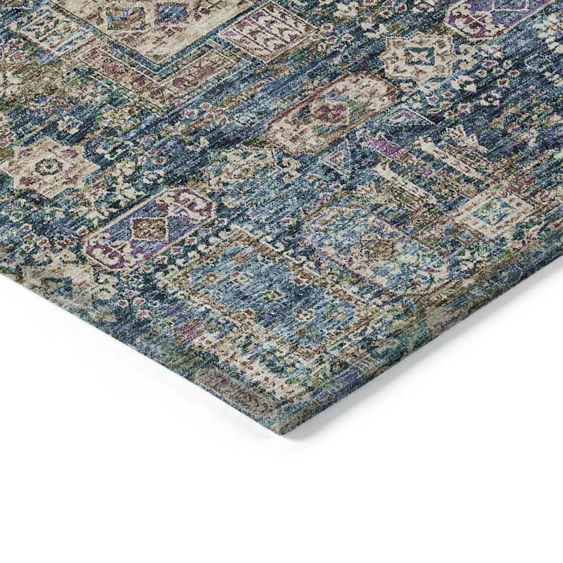 HomeRoots Oriental Transitional Rectangle Outdoor Rug
