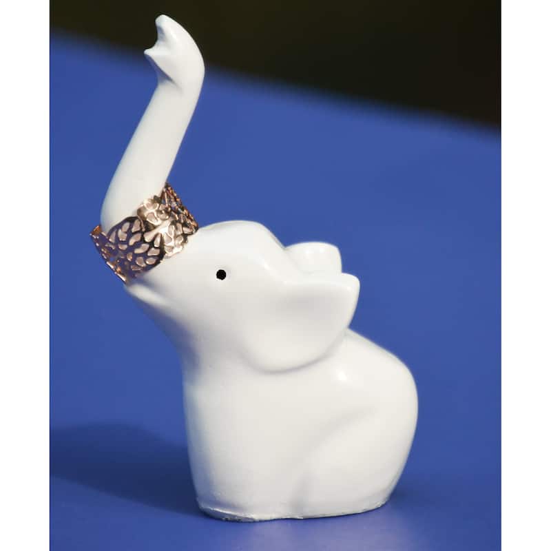 Elephant Ring Holder (White, Aluminum) - On Sale - Bed Bath & Beyond ...
