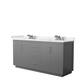 Option Dark Gray, Nickel Trim, White Quartz Top