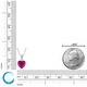 preview thumbnail 7 of 19, Heart-Shaped Birthstone Sterling Silver Pendant Necklace
