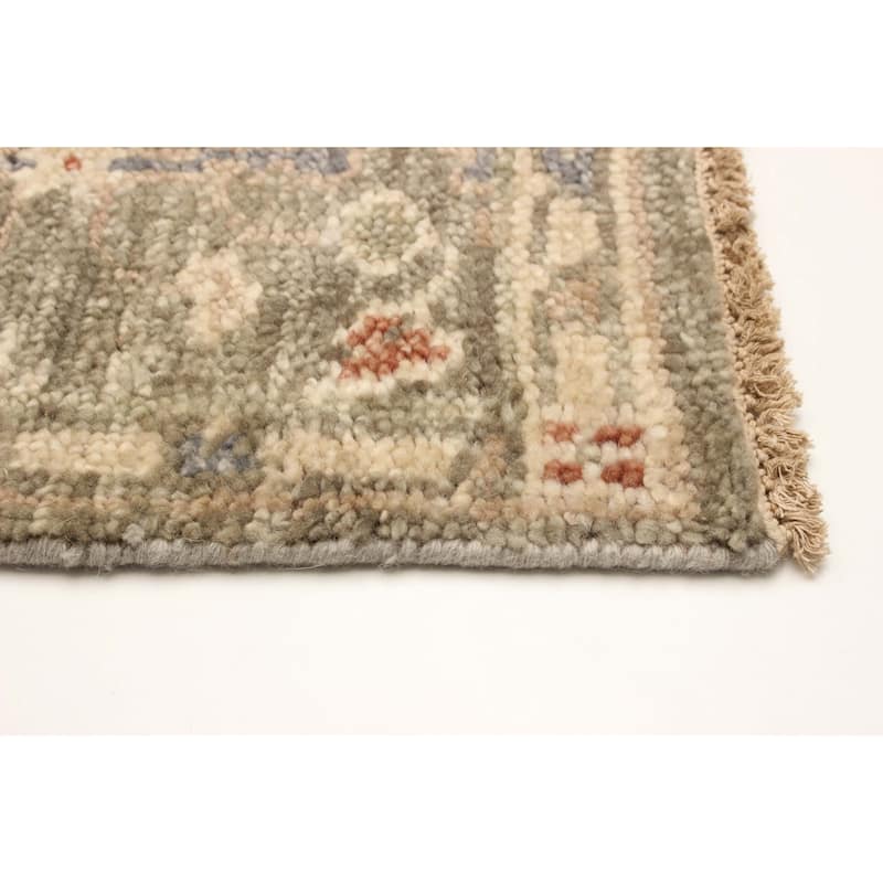 ECARPETGALLERY Hand-knotted Jules Serapi Olive Wool Rug - 2'6 x 7'10