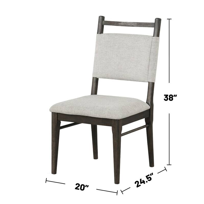 7 Piece Dining Set with Wegner Legs Design in Dark Walnut