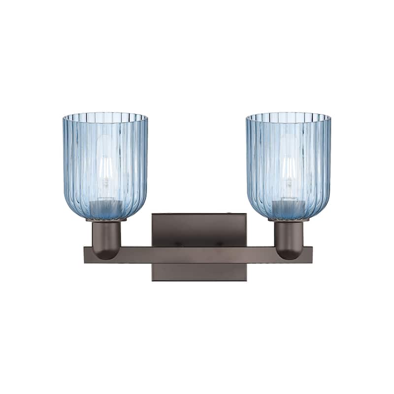 Innovations Lighting Downtown Urban - Bridal Veil - 2 Light 16" Bath Vanity Ligh