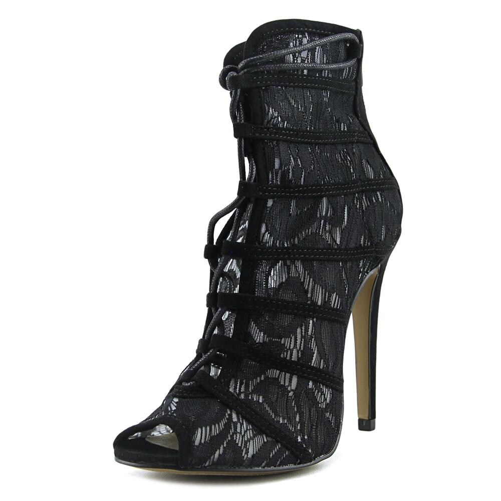 jingle peep toe bootie