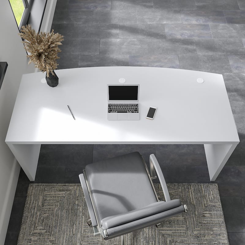 Echo 72W Bow Front Desk by Bush Business Furniture