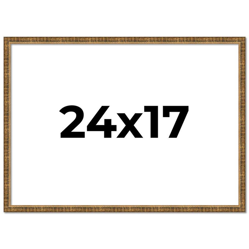 24x17 Frame Gold Solid Wood Picture Frame - Complete Modern Photo