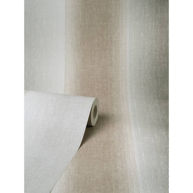 Fine Decor Kirby Taupe Stripe Wallpaper