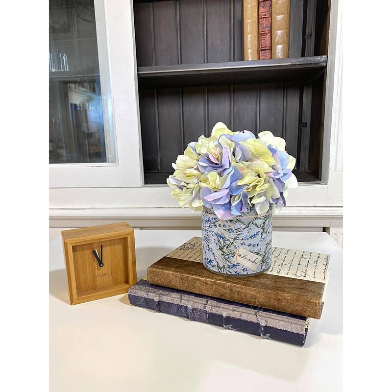 Hydrangea Arrangement in a Glass Vase