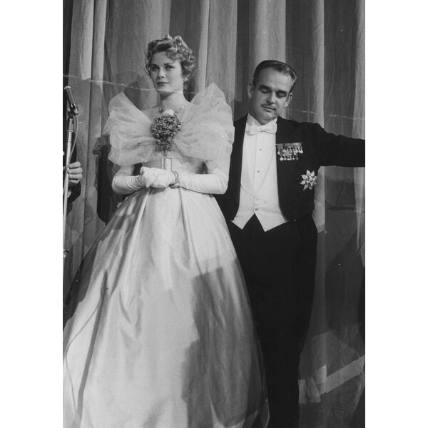 Shop Grace Kelly And Prince Rainier In Formal Dress Photo Print Overstock 25373388