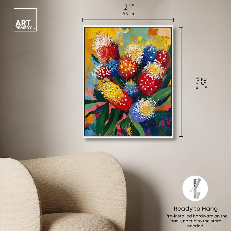 Vivid Flora II Canvas by Art Remedy