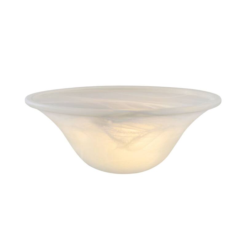 Aspen Creative Torchiere/Swag/Pendant/Island Fixture Glass Shade.Alabaster Finish.4-3/4" Height x 12-1/4" Diameter