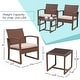 preview thumbnail 15 of 16, 3-pc. Outdoor Cushioned Wicker Chat Set