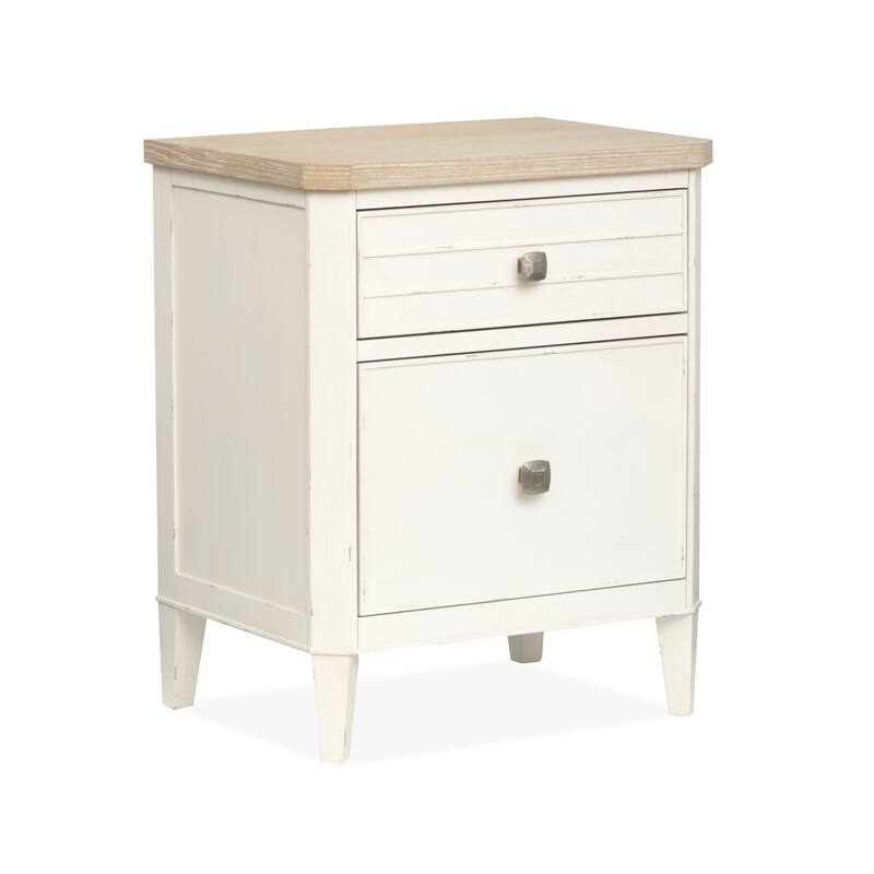 Salt Life Home Echo Isles Sea Pearl and Driftwood Telephone Table - 2-drawer